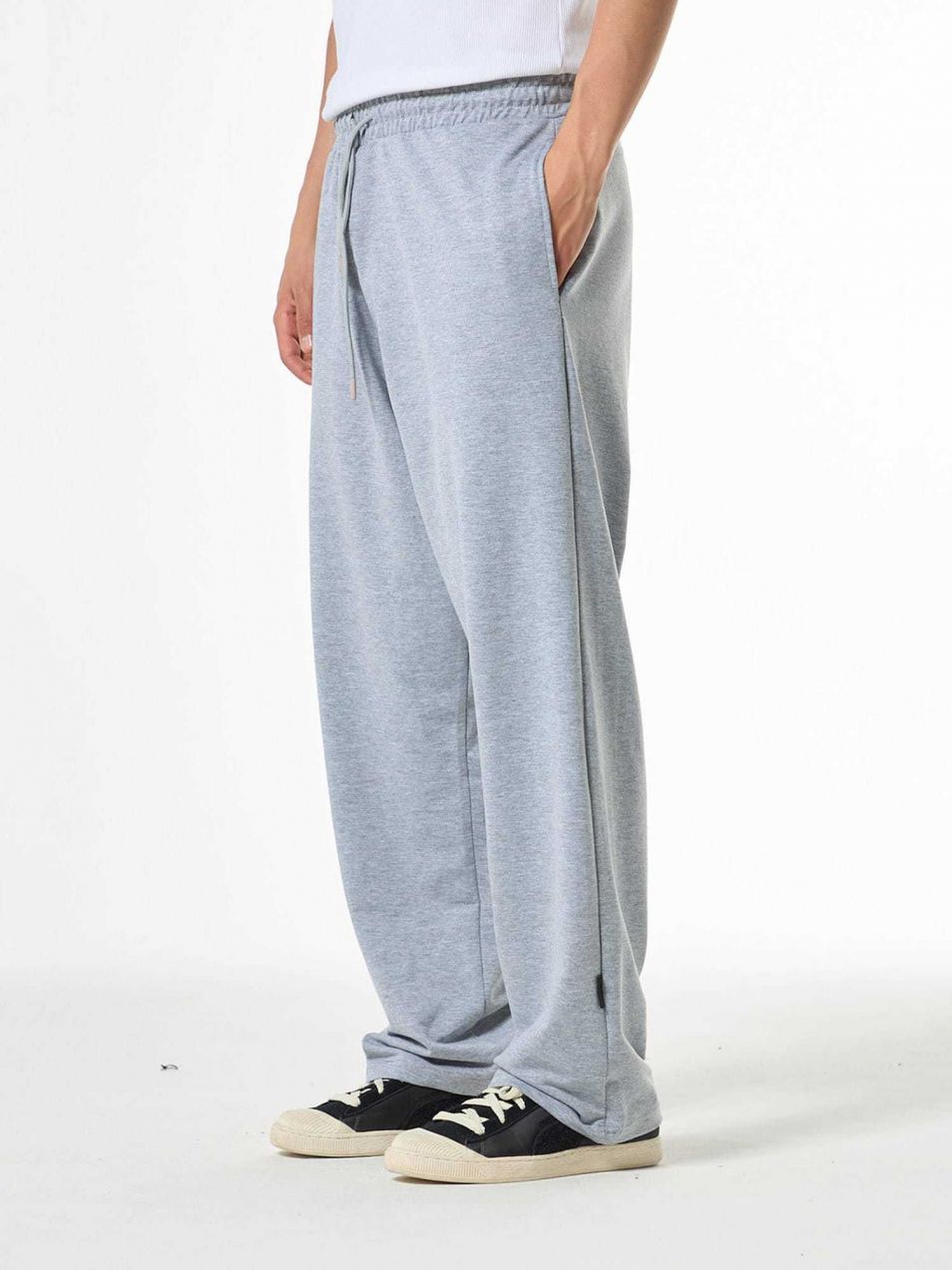 VAMOS CLO Nohavice  sivá melírovaná