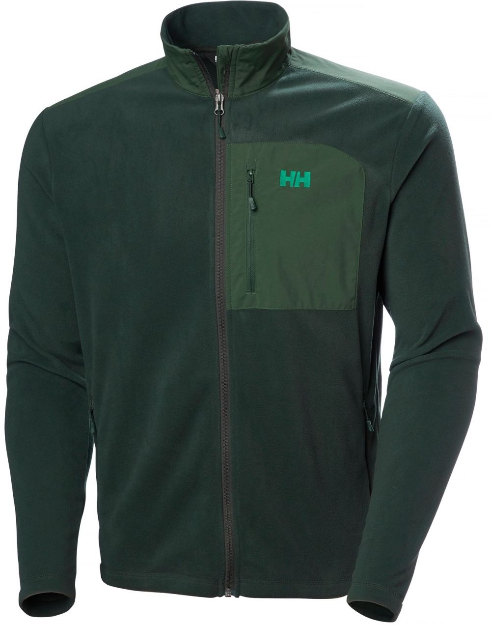 HELLY HANSEN Funkčná flisová bunda 'DAYBREAKER'  smaragdová / tmavozelená