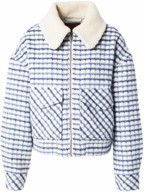 LEVI'S ® Prechodná bunda 'Shrunken '90s Wool Trucker Jacket'  námornícka modrá / kráľovská modrá / modrosivá / biela
