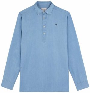 Scalpers Tričko ' '  modrá denim / svetlomodrá