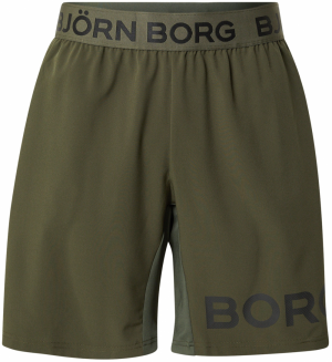 BJÖRN BORG Športové nohavice  olivová / čierna