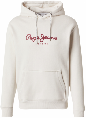 Pepe Jeans Mikina 'Macbeth'  červená / čierna / biela