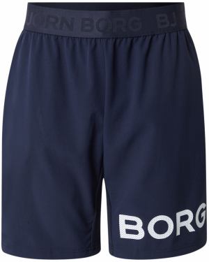BJÖRN BORG Športové nohavice  tmavomodrá / biela