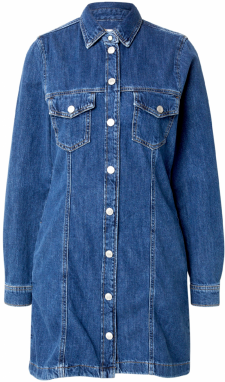 Pepe Jeans Košeľové šaty 'Authentic'  modrá denim