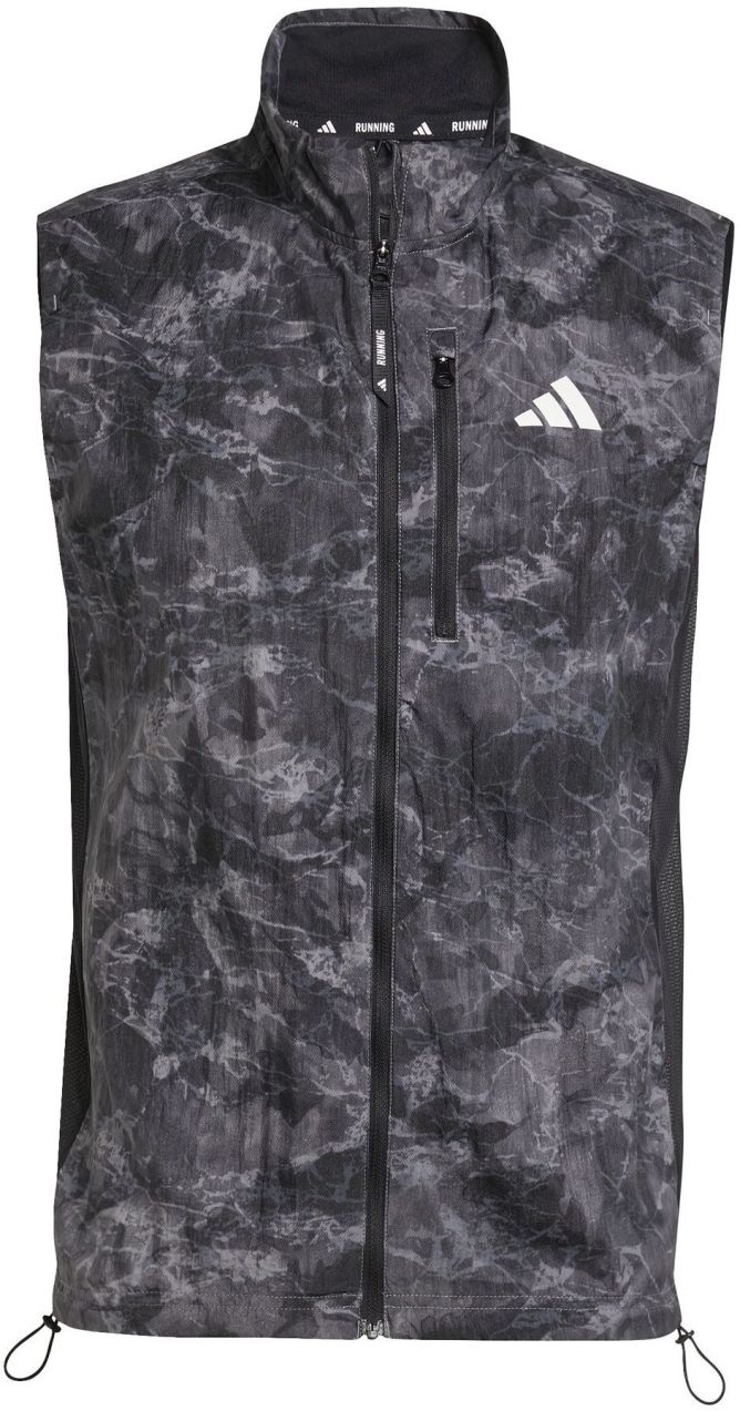 ADIDAS PERFORMANCE Športová vesta 'Own The Run'  sivá / grafitová / svetlosivá