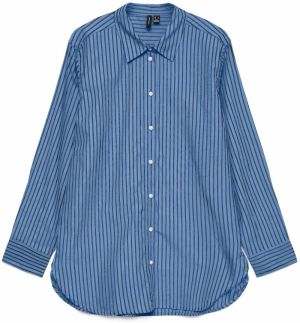 VERO MODA Blúzka  svetlomodrá / biela