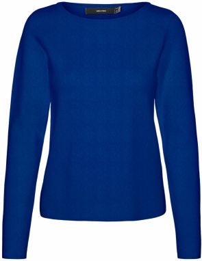 VERO MODA Sveter 'VMGOLD NEEDLE'  tmavomodrá