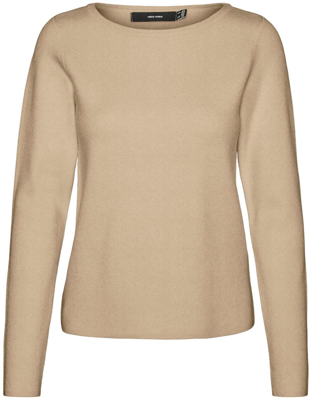 VERO MODA Sveter 'VMGOLD NEEDLE'  tmavobéžová