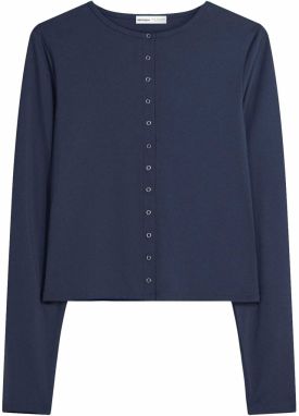 Bershka Tričko  námornícka modrá