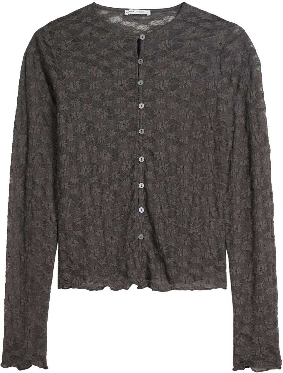 Bershka Blúzka  tmavosivá