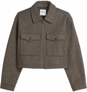 Bershka Prechodná bunda  hnedá