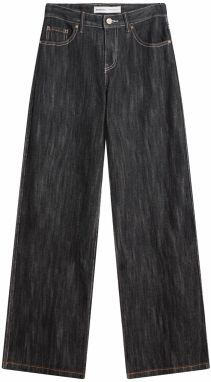 Bershka Džínsy  čierny denim