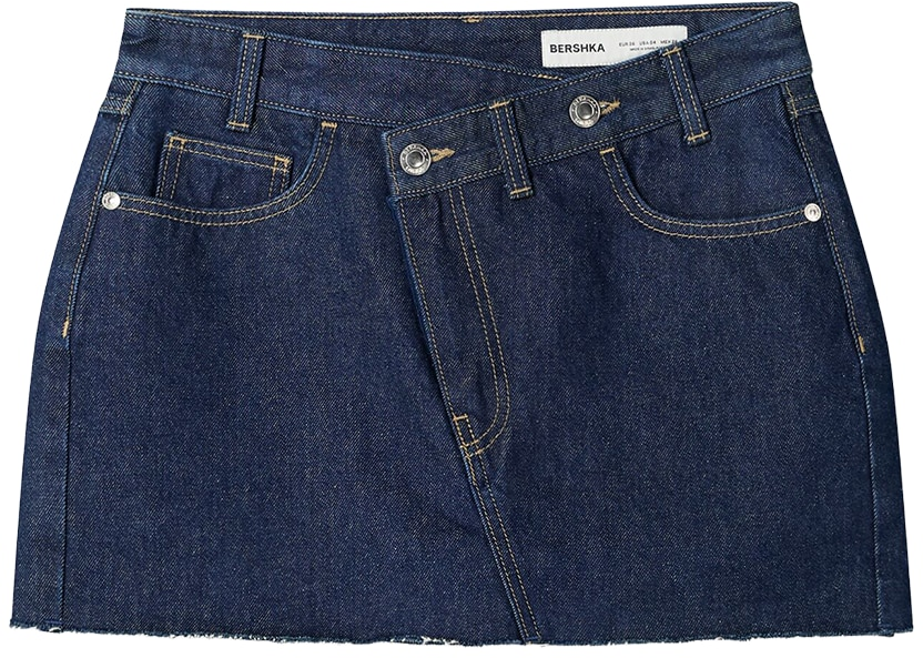 Bershka Sukňa  námornícka modrá