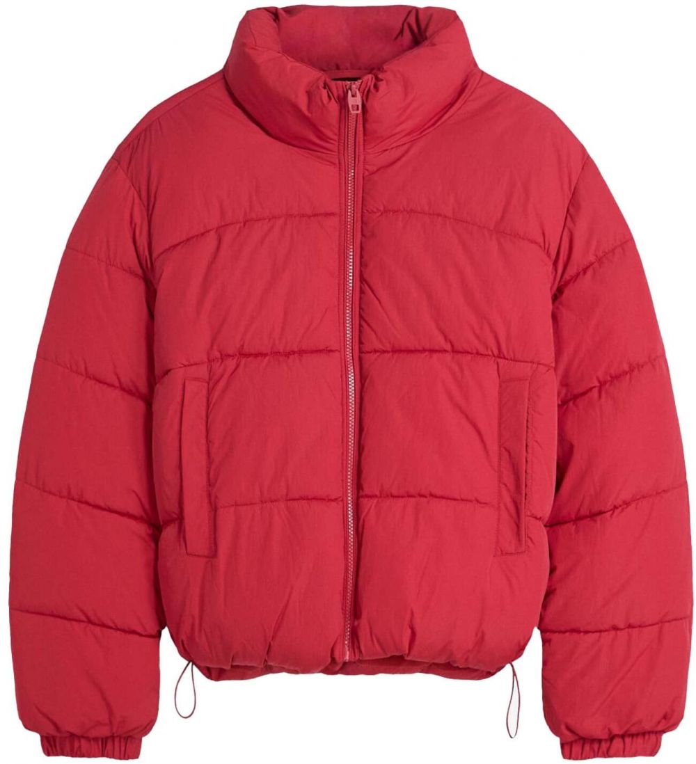 Bershka Zimná bunda  červená