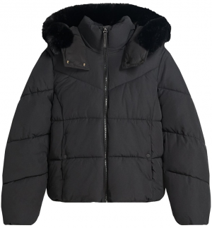Bershka Zimná bunda  čierna