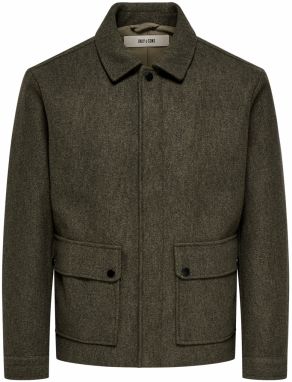 Only & Sons Prechodná bunda 'ONSCONNOR'  hnedá melírovaná