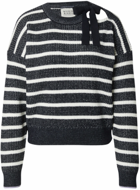 SCOTCH & SODA Sveter  námornícka modrá / biela