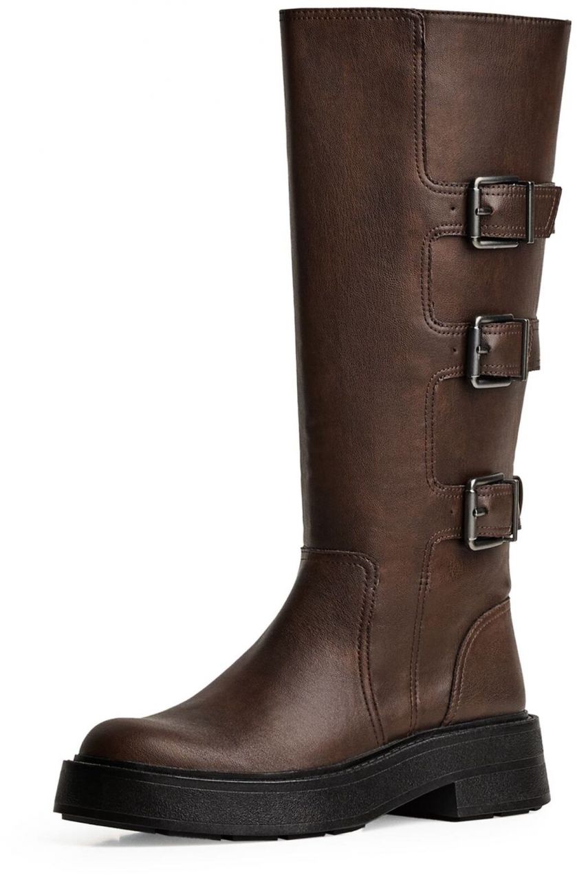 Bershka Čižmy  hnedá