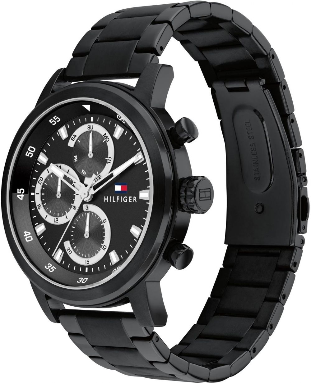 TOMMY HILFIGER Analógové hodinky 'Rocky'  svetlosivá / červená / čierna / biela