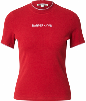 Harper & Yve Tričko  červená / biela