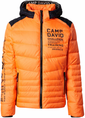 CAMP DAVID Zimná bunda  oranžová / čierna