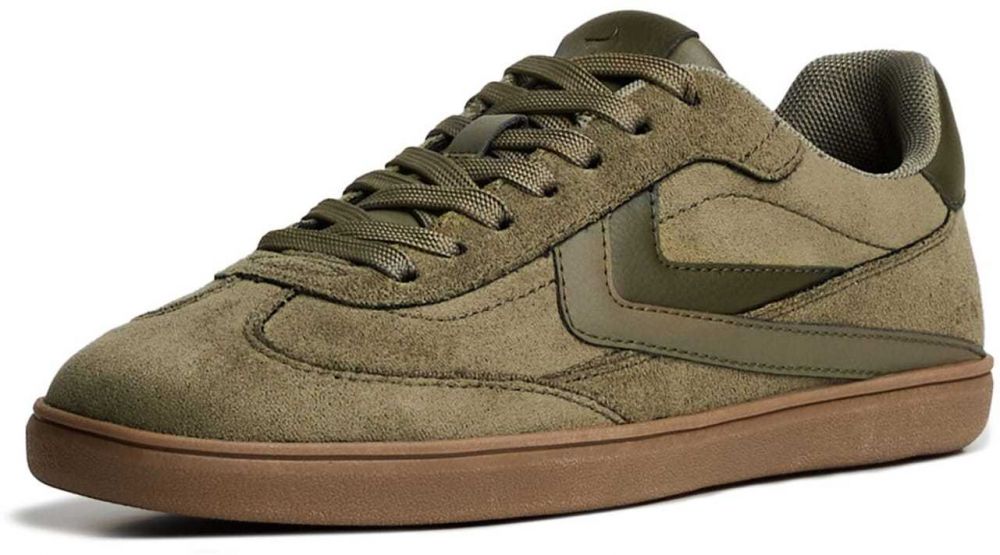 Bershka Nízke tenisky  kaki