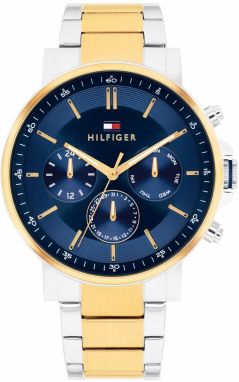 TOMMY HILFIGER Analógové hodinky 'Tyson'  zlatá / strieborná