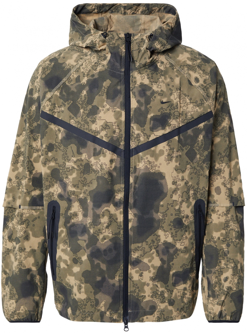 Nike Sportswear Prechodná bunda  kaki / olivová / čierna