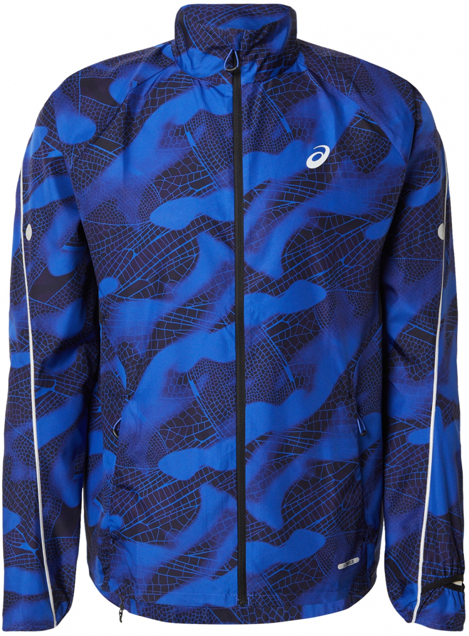 ASICS Športová bunda 'ROAD LITE-SHOW'  modrá / čierna