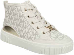Michael Kors Kids Tenisky 'SHEA'  slonová kosť / tmavohnedá / zlatá