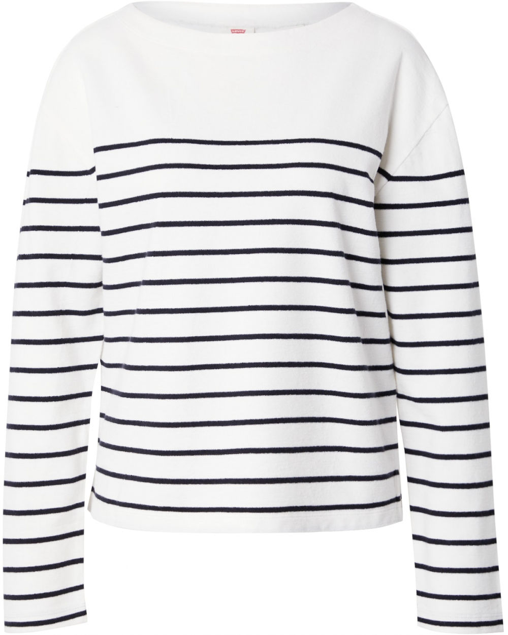 LEVI'S ® Sveter 'Marin Striped Top'  čierna / biela