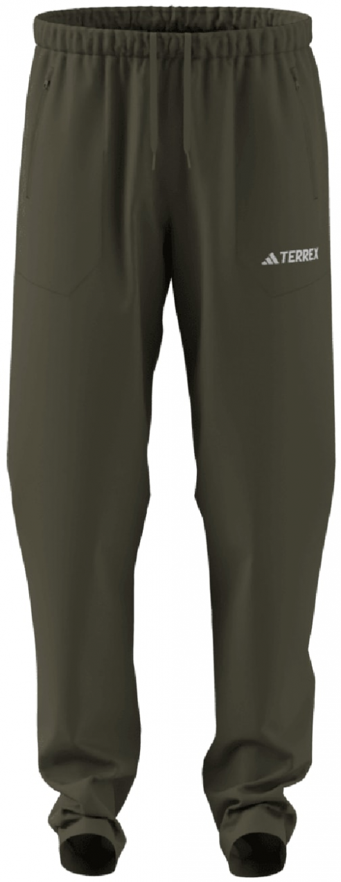 ADIDAS TERREX Outdoorové nohavice 'Essentials'  kaki / biela