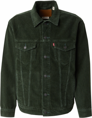LEVI'S ® Prechodná bunda 'Corduroy Relaxed Trucker Jacket'  tmavozelená