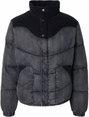 LEVI'S ® Prechodná bunda 'Wild West Short Puffer Jacket'  čierna / čierny denim