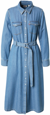 LEVI'S ® Košeľové šaty 'Quincey Long Sleeve Maxi Dress'  modrá denim