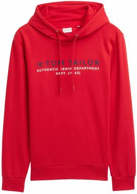 TOM TAILOR Mikina  červená / čierna / biela