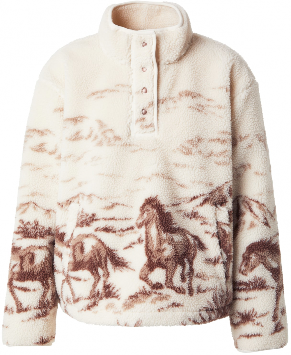 LEVI'S ® Sveter 'Kasey Sherpa Pullover'  svetlobéžová / hnedá
