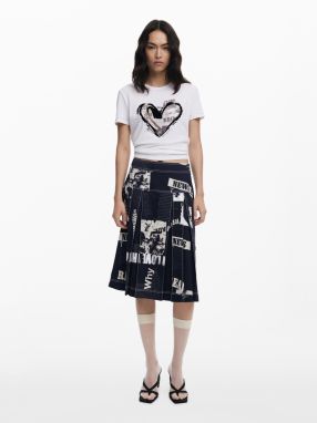 Desigual Tričko  zmiešané farby / biela