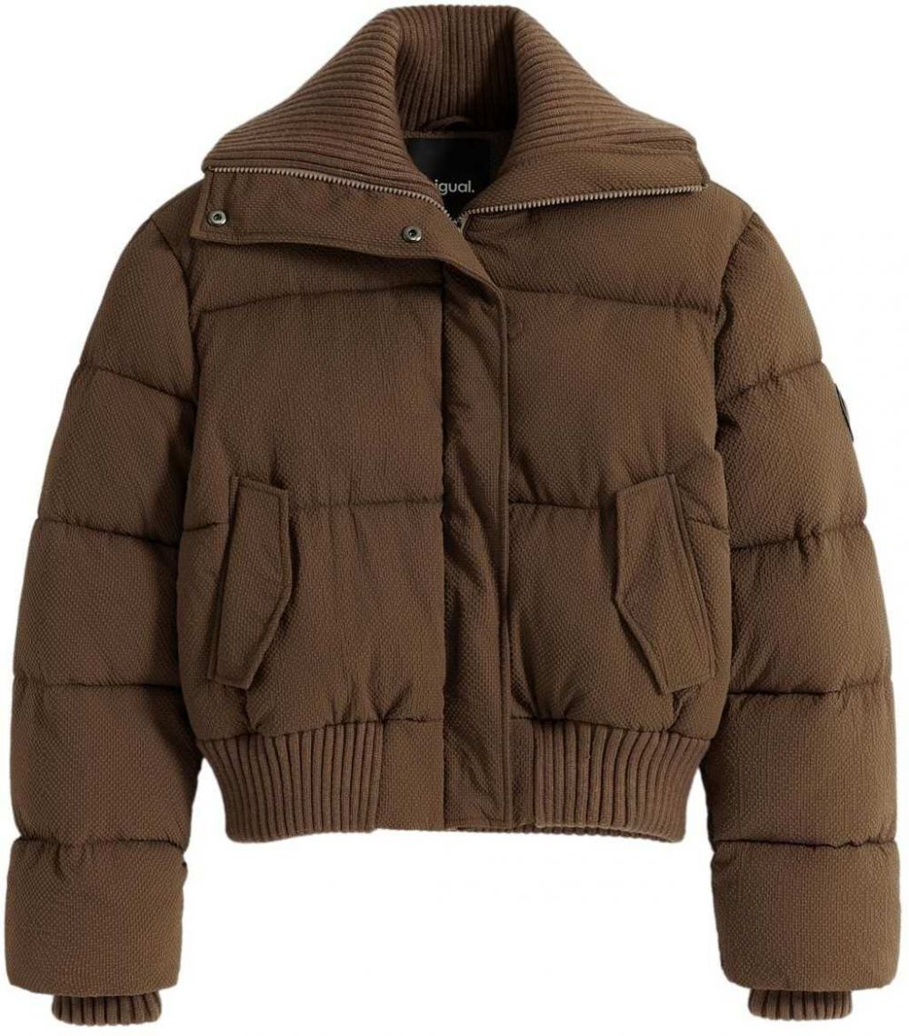 Desigual Prechodná bunda  hnedá