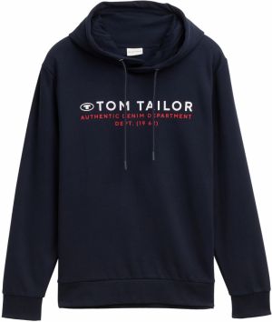 TOM TAILOR Mikina  tmavomodrá / červená / biela