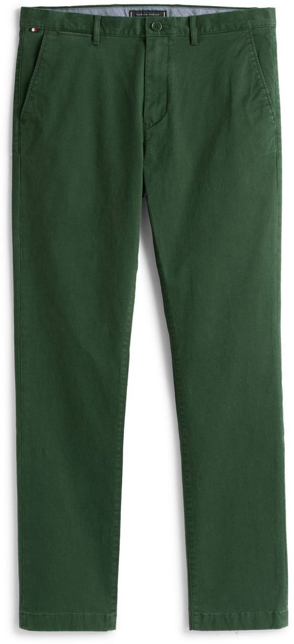 TOMMY HILFIGER Chino nohavice 'DENTON ESSENTIAL'  tmavozelená
