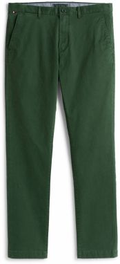 TOMMY HILFIGER Chino nohavice 'DENTON ESSENTIAL'  tmavozelená