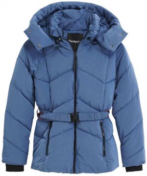Desigual Zimná bunda  modrá