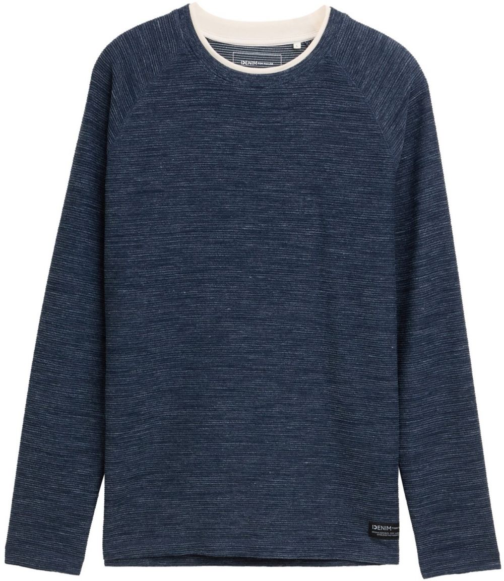 TOM TAILOR DENIM Tričko  námornícka modrá
