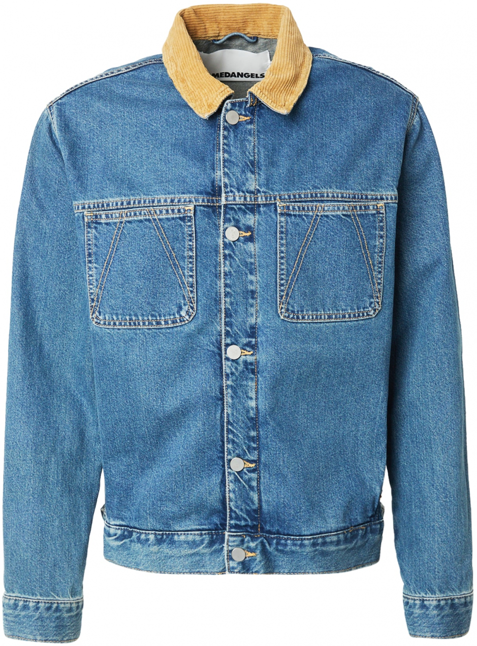ARMEDANGELS Prechodná bunda 'AASHTON'  farba ťavej srsti / modrá denim