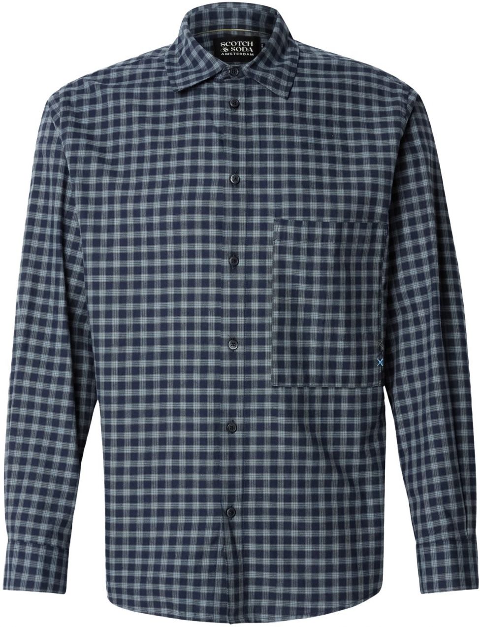 SCOTCH & SODA Košeľa  námornícka modrá / svetlomodrá