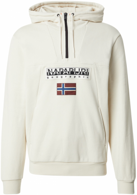NAPAPIJRI Mikina 'Burgee Hzh 2.0'  nebielená / tmavočervená / čierna