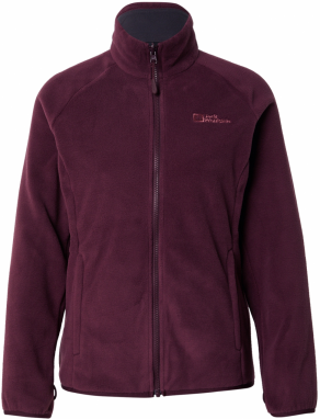 JACK WOLFSKIN Funkčná flisová bunda 'MOONRISE'  černicová