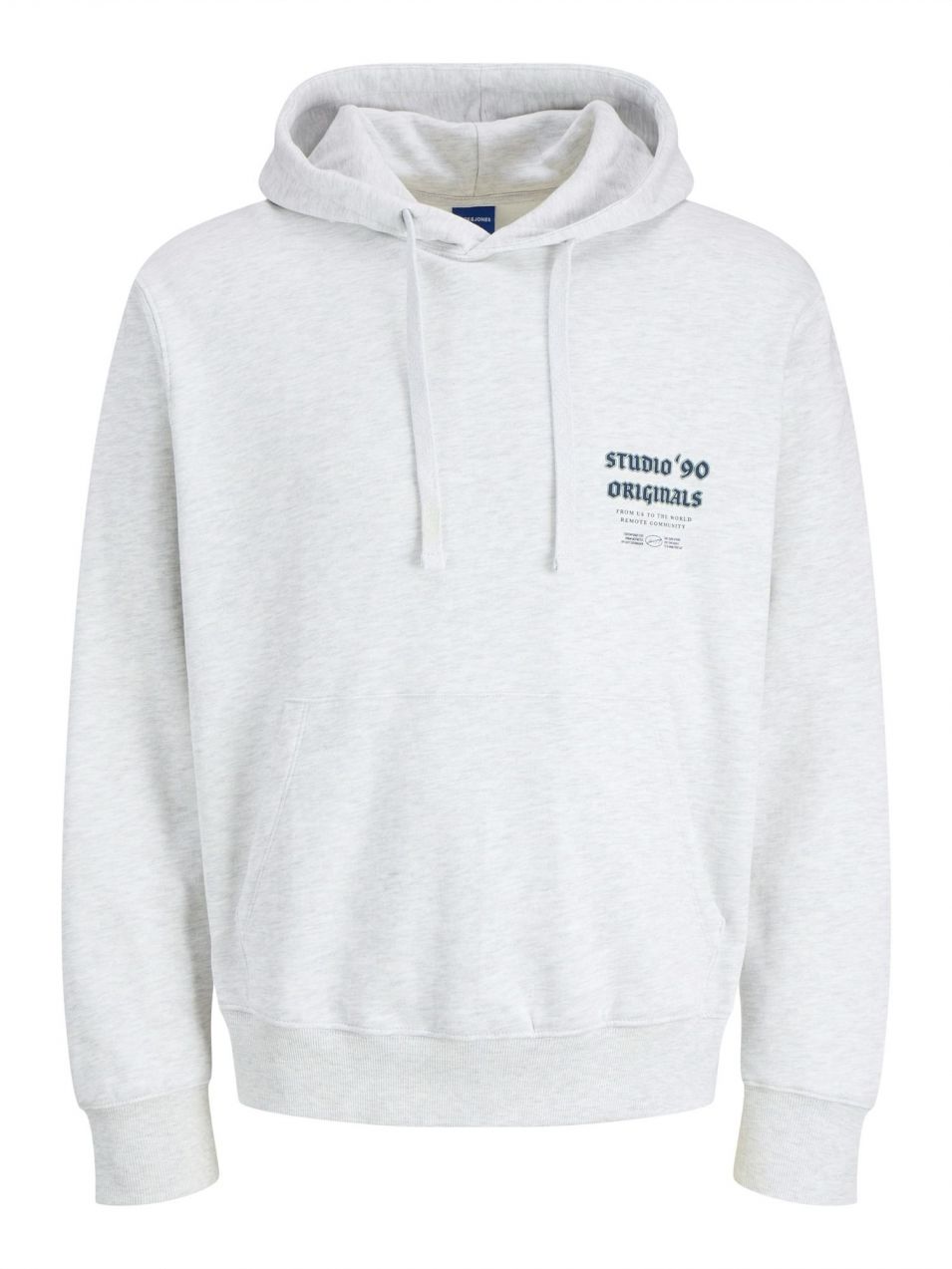 JACK & JONES Mikina 'JORMEADOWS'  námornícka modrá / jedľová / biela melírovaná