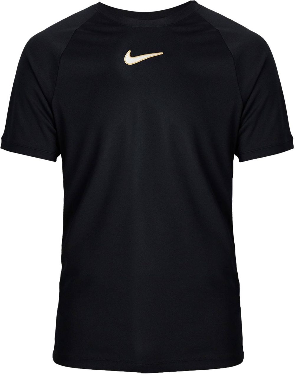 NIKE Funkčné tričko  čierna / biela